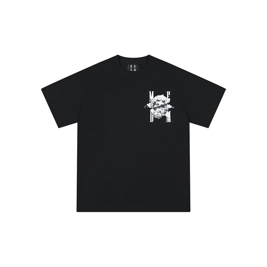 MEDM Tear Plaster Skull Printed Tee Black