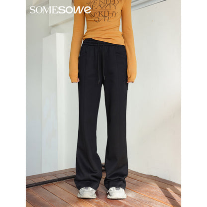 SomeSowe Cutting Casual Sweatpants Black