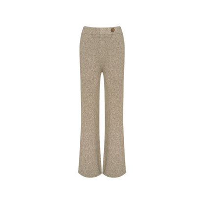 Liilou Vintage Cozy Knit Pants Oat