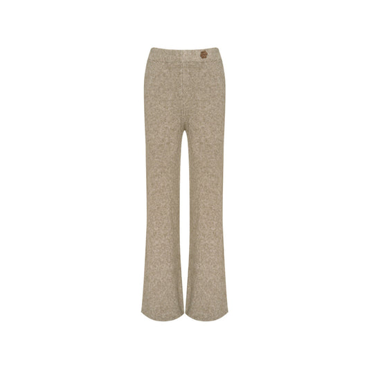 Liilou Vintage Cozy Knit Pants Oat