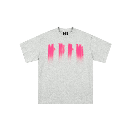 MEDM Pink Phantom Logo Tee Gray