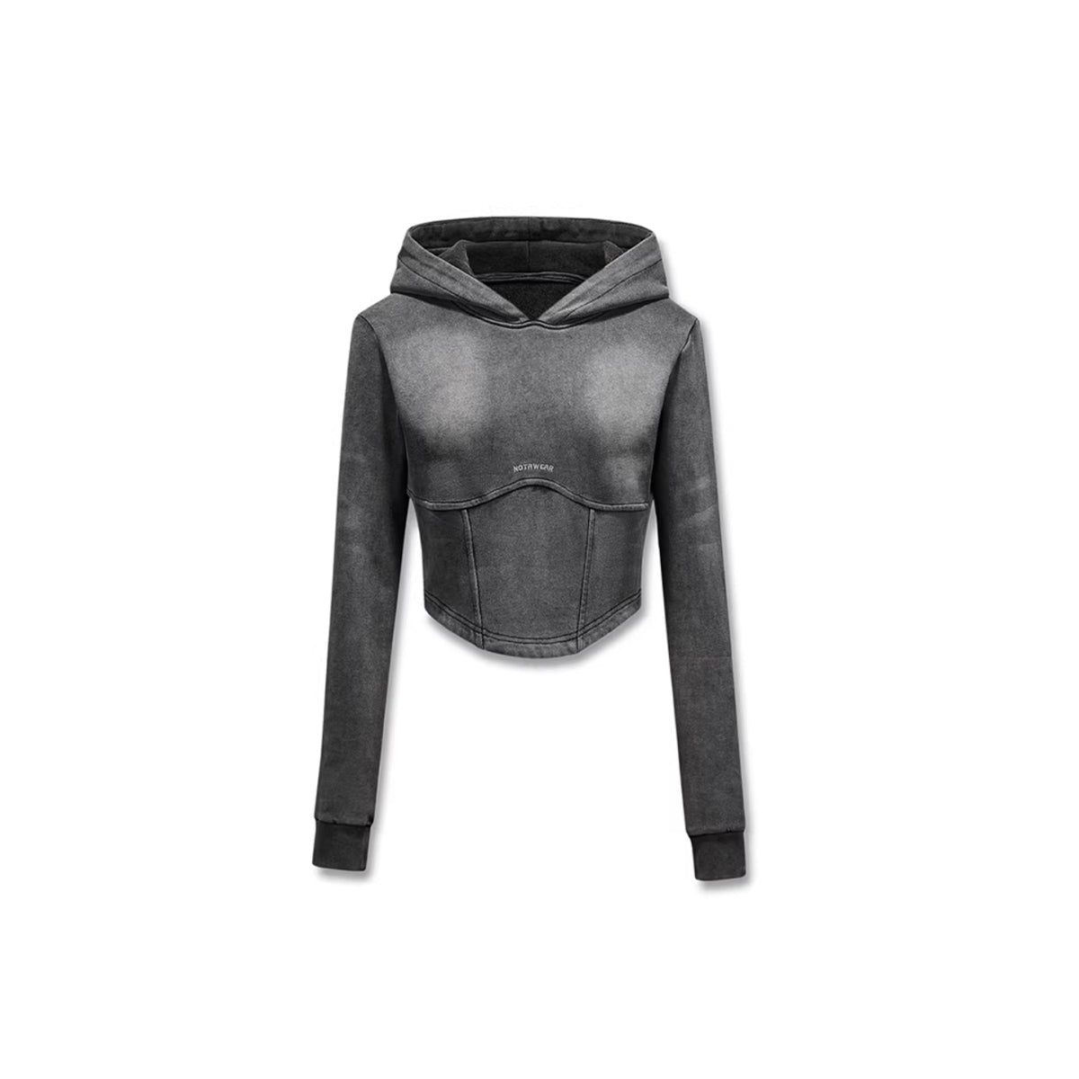 NotAwear Fish-bone Hoodie Washed Black