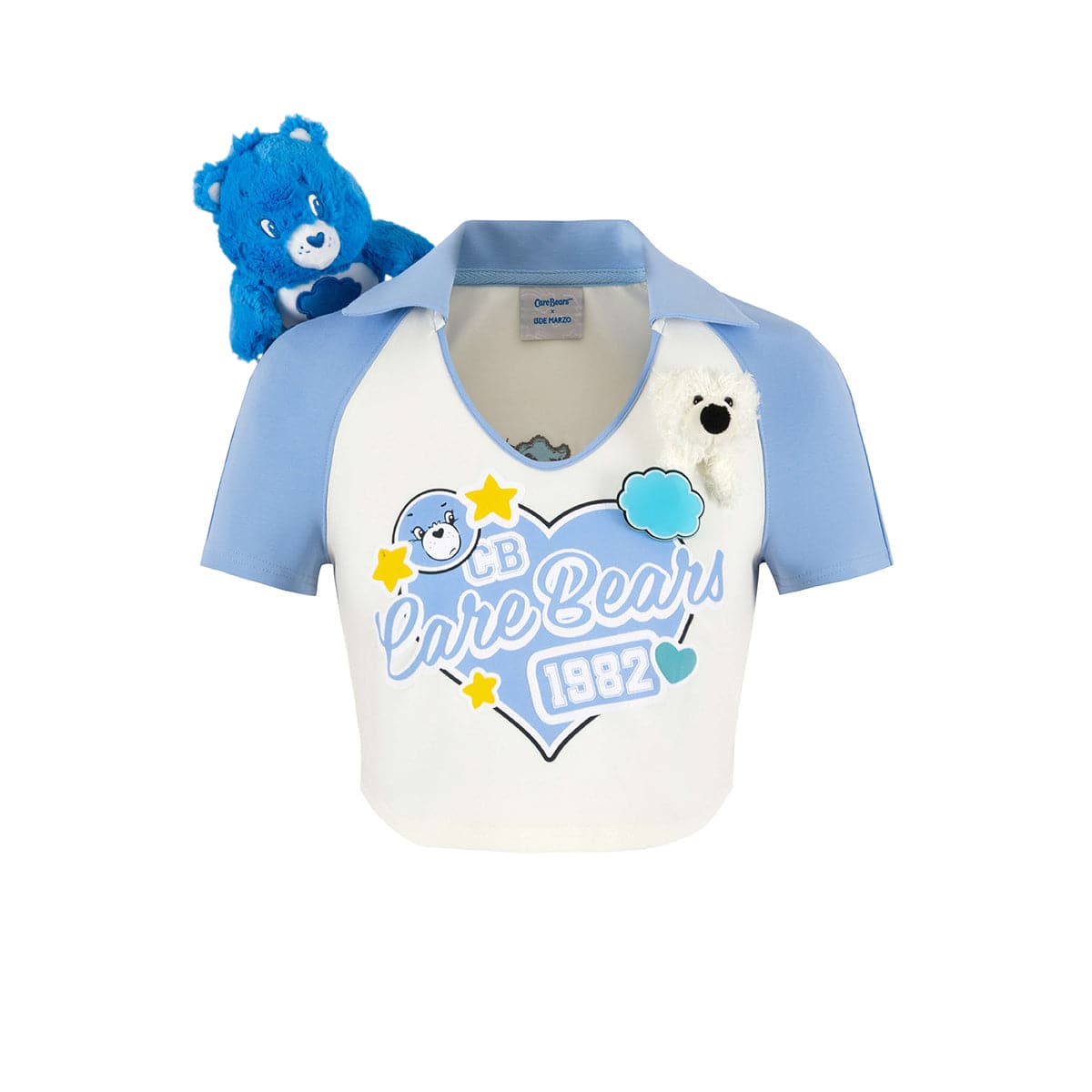 13De Marzo X Care Bears Plush Toy Short Top Blue