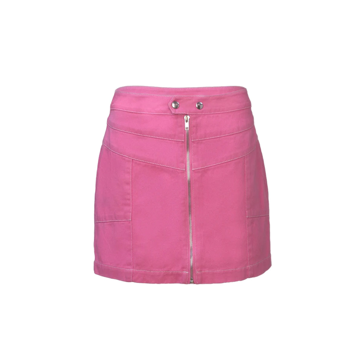 Ann Andelman Zipped Mini Skirt Pink