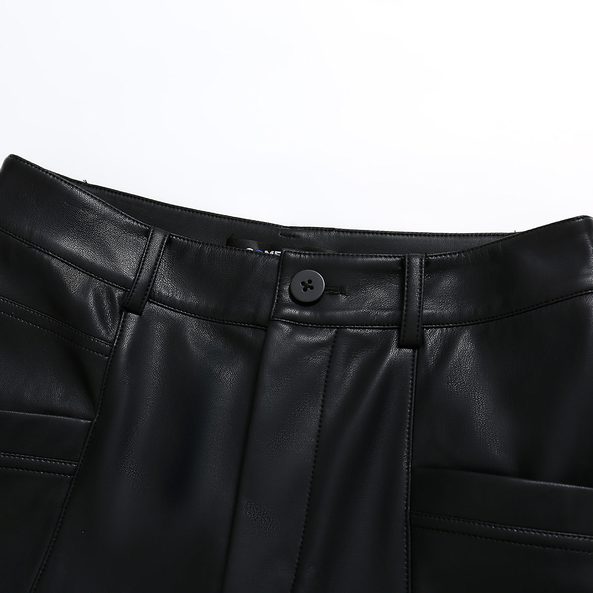 SomeSowe 3D Cutting Flare Leather Pants