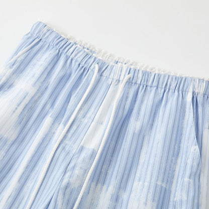 SomeSowe Cloud Striped Drawstring Pants