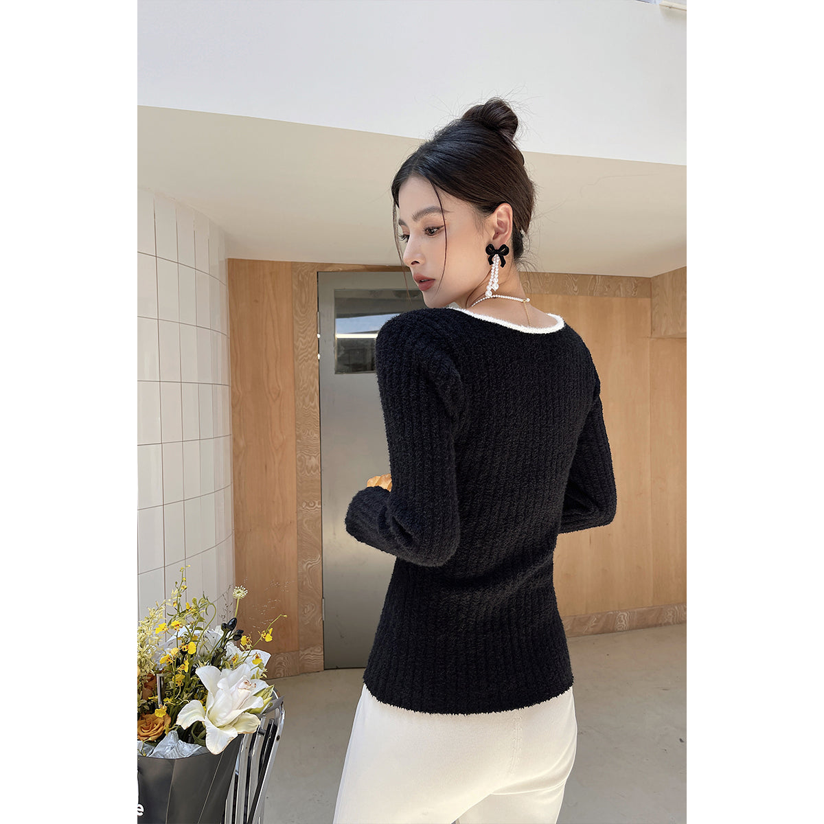 Rumia Aleph Knitted Jumper Black