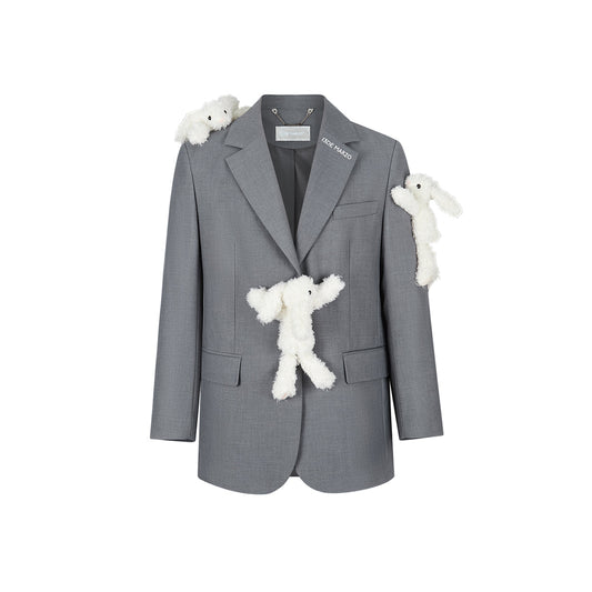 13De Marzo Doozoo Loose Suit Jacket Gray