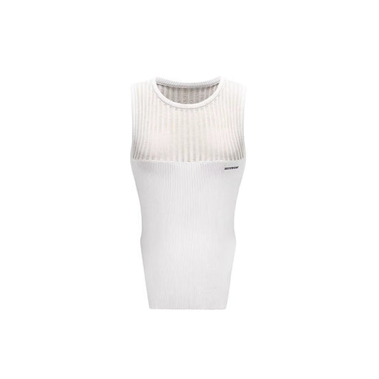 NotAwear Hollow Linen Knit Tank Top White