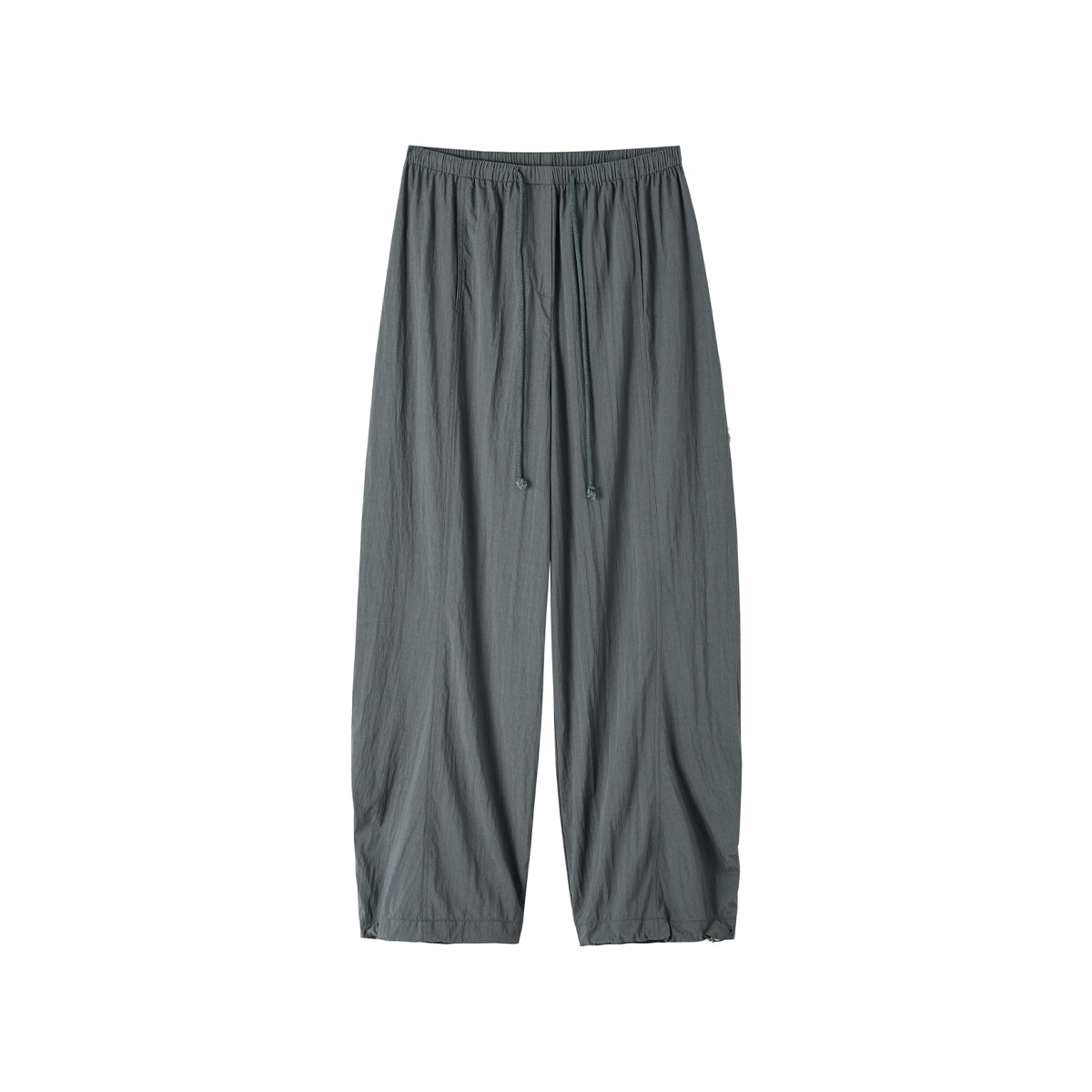 SomeSowe Patchwork Pleated Casual Pants Gray