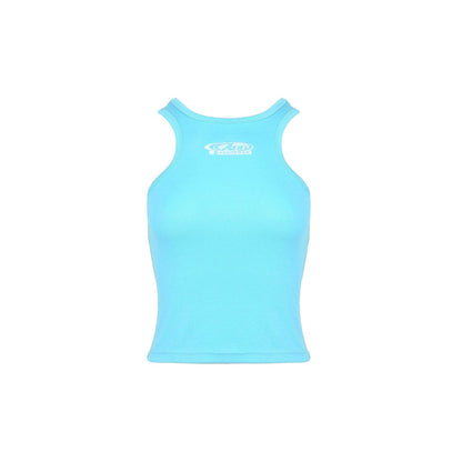 Ann Andelman Logo Printed Tank Vest Blue