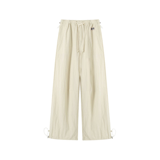 SomeSowe Cool Drawstring Cargo Pants Cream