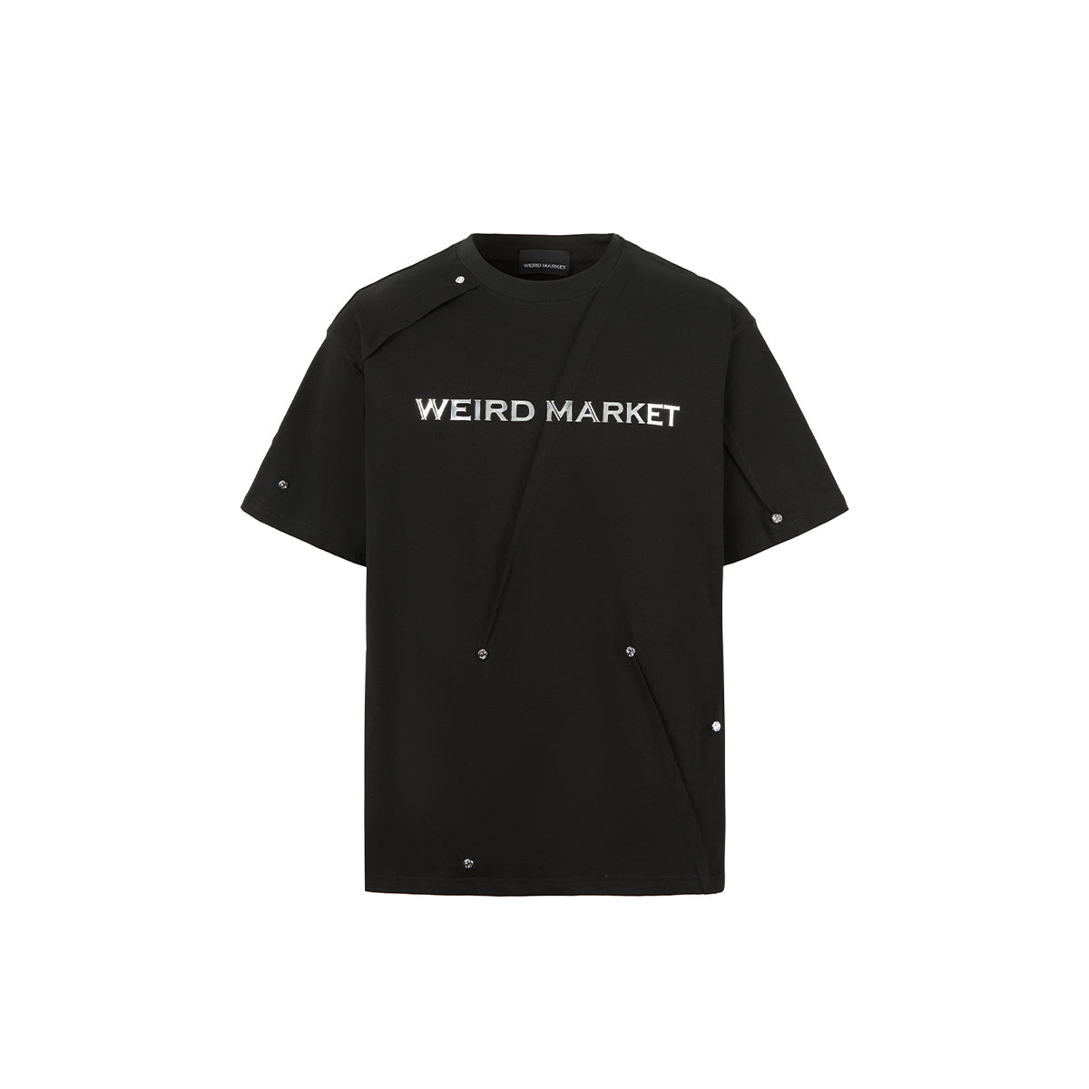 Weird Market Metal Logo Folded Tee - Mores Studio