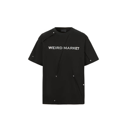 Weird Market Metal Logo Folded Tee - Mores Studio