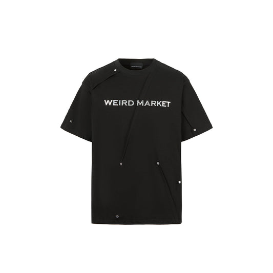 Weird Market Metal Logo Folded Tee - Mores Studio