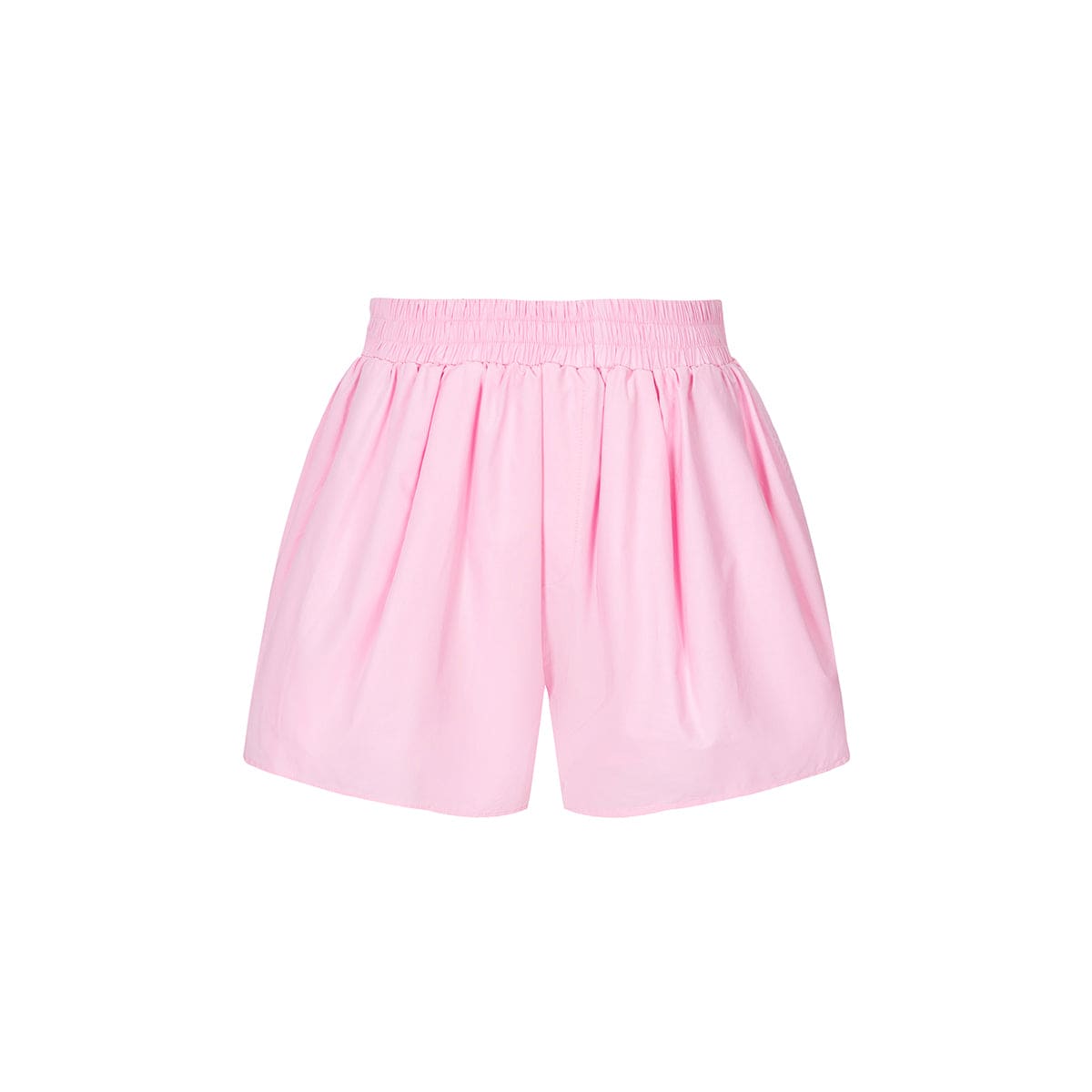 Three Quarters Logo Embroidery Shorts Pink