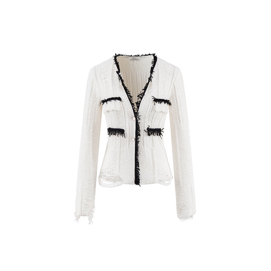 Rumia Simone Knitted Cardigan White