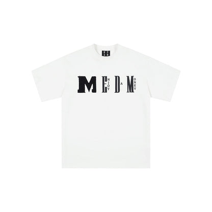 MEDM Big M Knit Logo Tee White