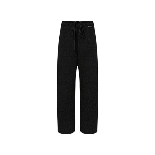 AsGony Casual High Waist Harem Pants Black