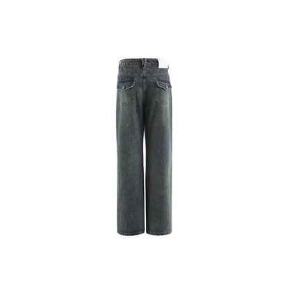 Via Pitti 3D Big Pocket Denim Jeans Wash Blue