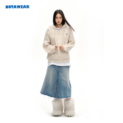 NotAwear Accordion Denim Long Skirt