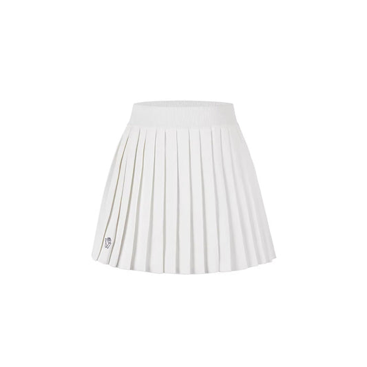 NotAwear Logo Pleated Skirt White