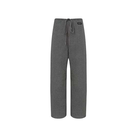 AsGony Casual High Waist Harem Pants Grey