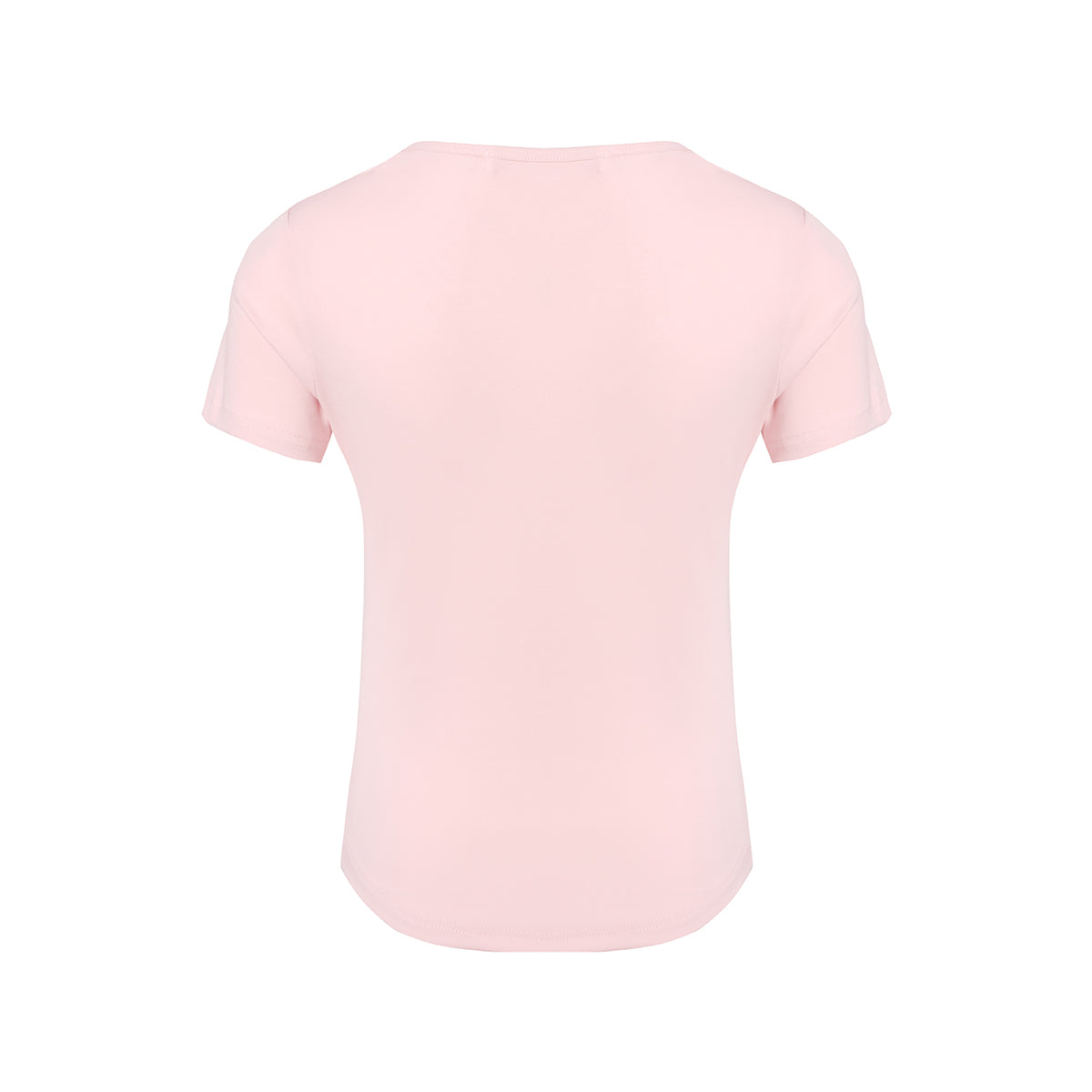 Kroche Fake-2-Piece Slim Fit Short Sleeved Top Pink