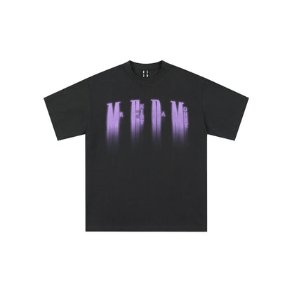 MEDM Purple Phantom Logo Tee Dark Gray