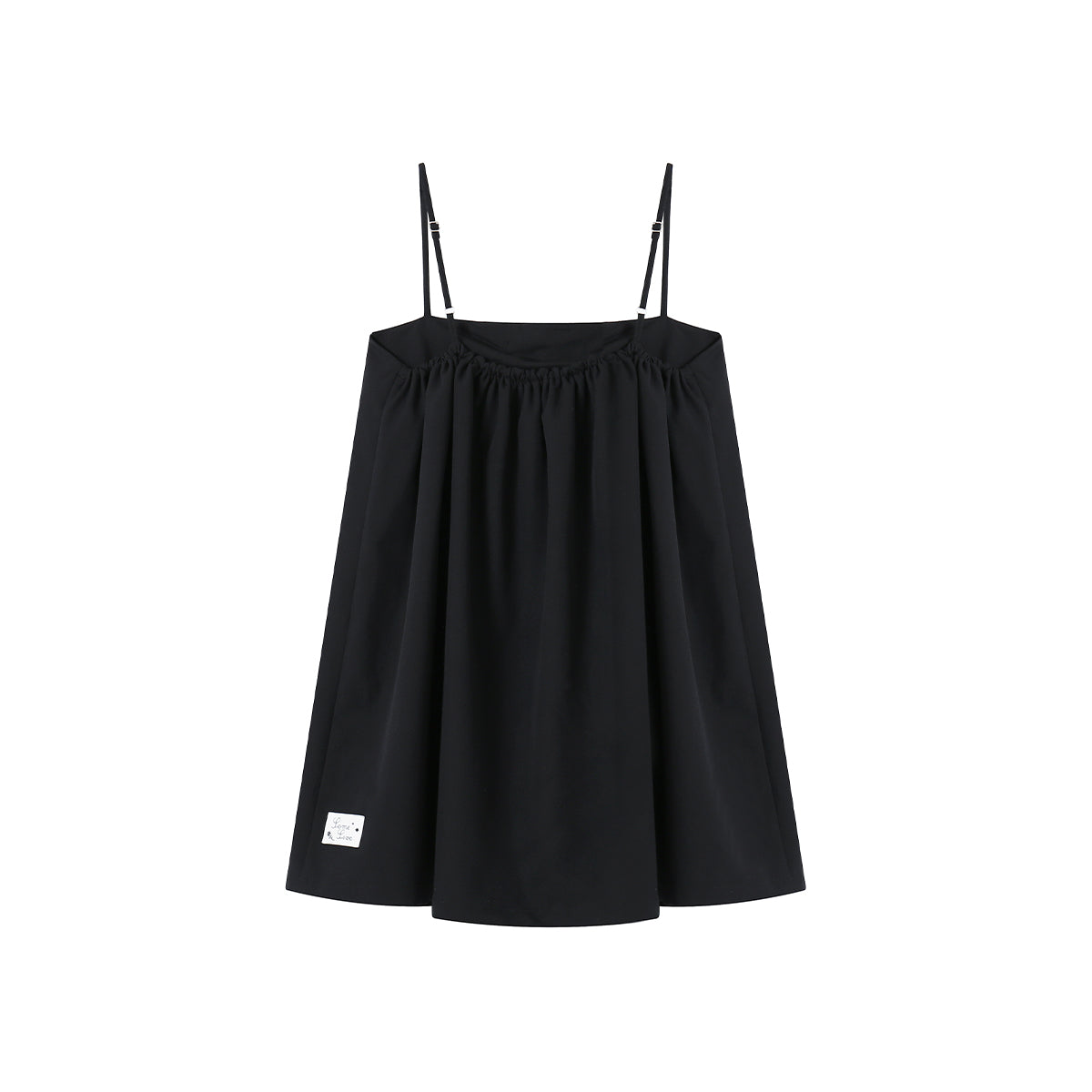 SomeSowe Plush Rose Slip Top Black