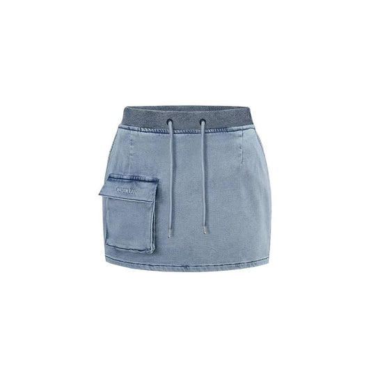 NotAwear Washed Denim Pocket Skirt