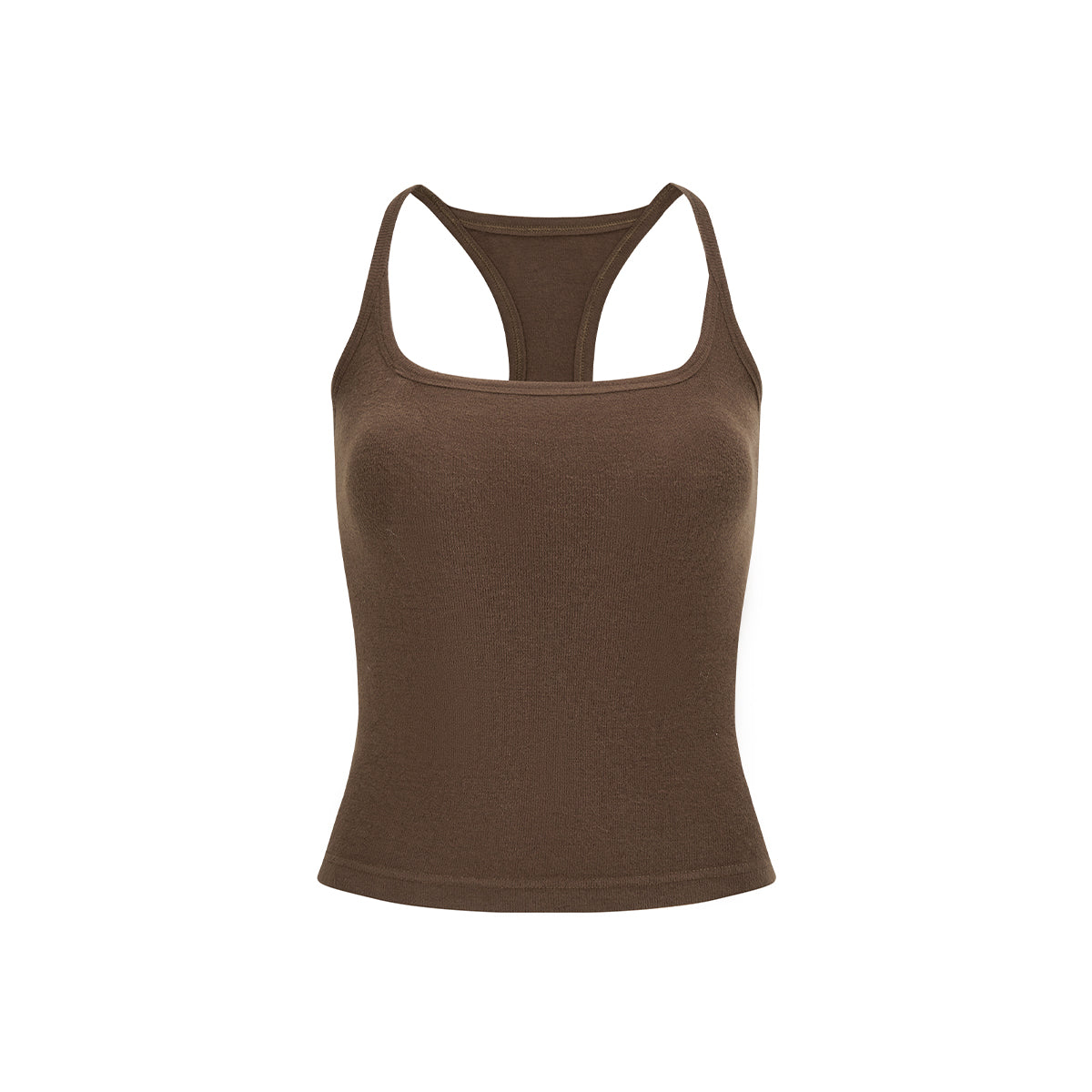 Via Pitti Padded Casual Sport Vest Top Brown