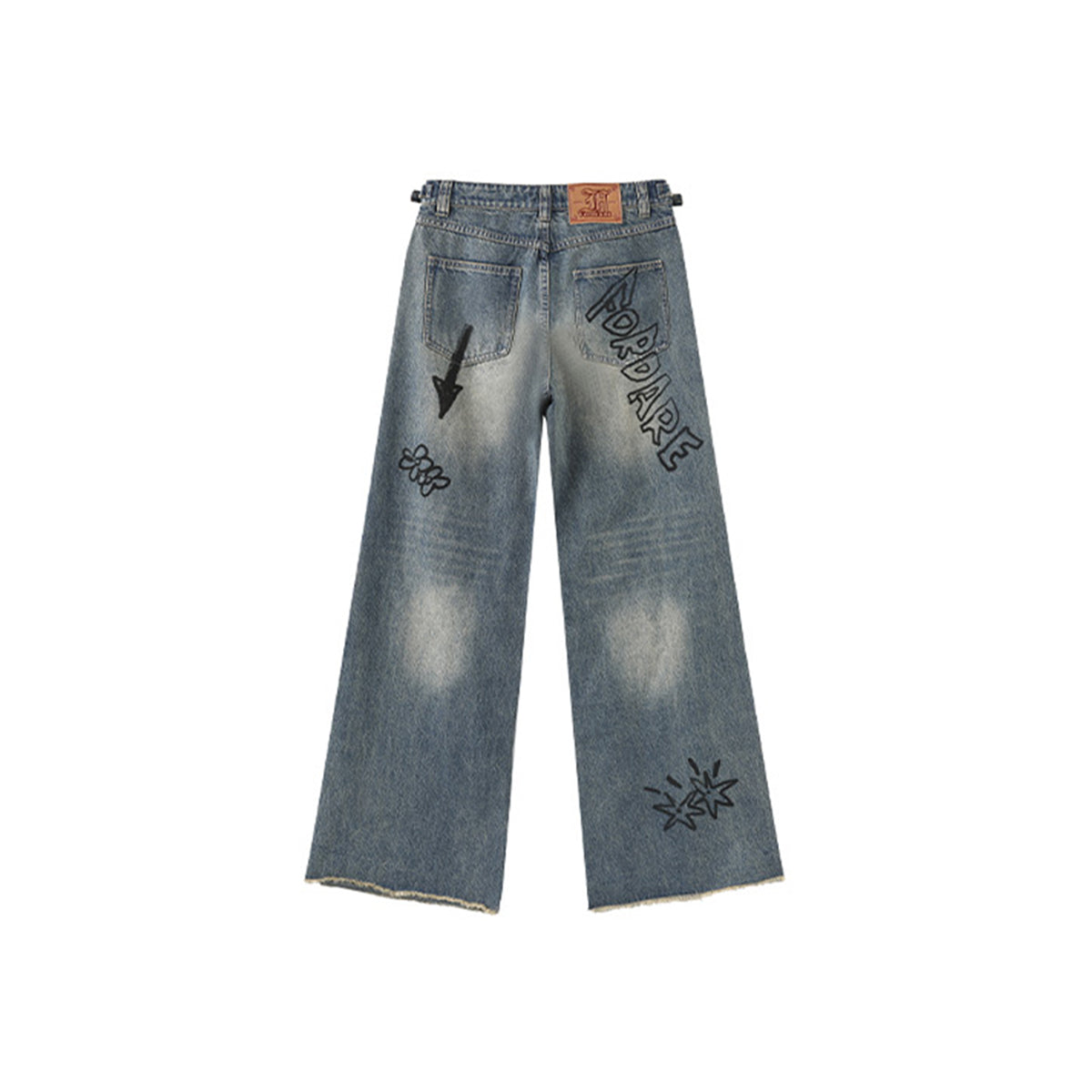 Fordare Bear Graffiti Oversized Jeans