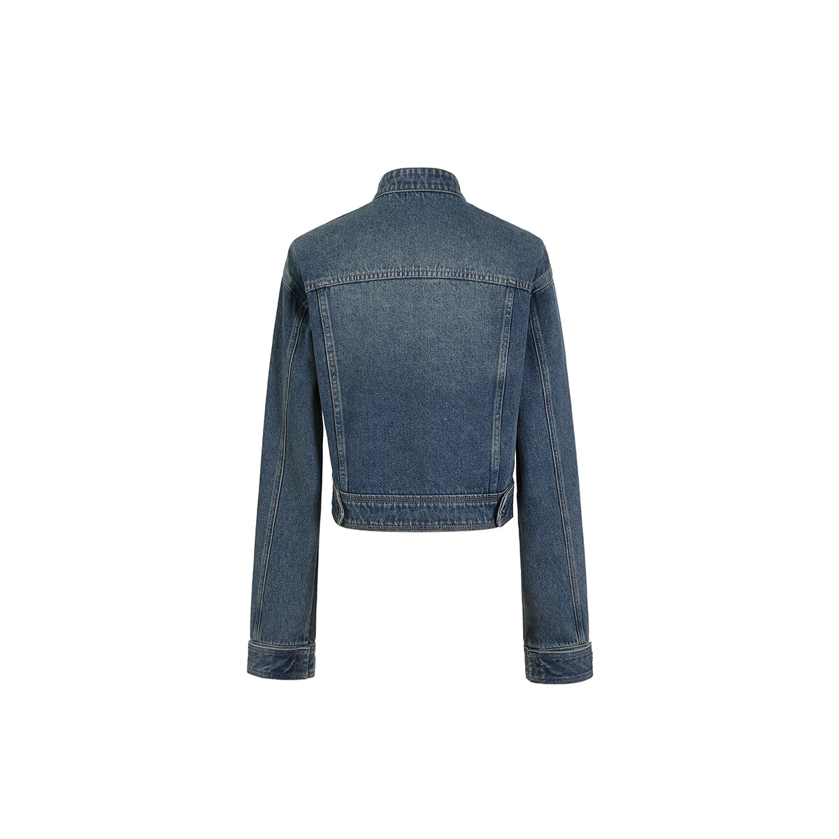 Three Quarters Vintage Washed Denim Jacket