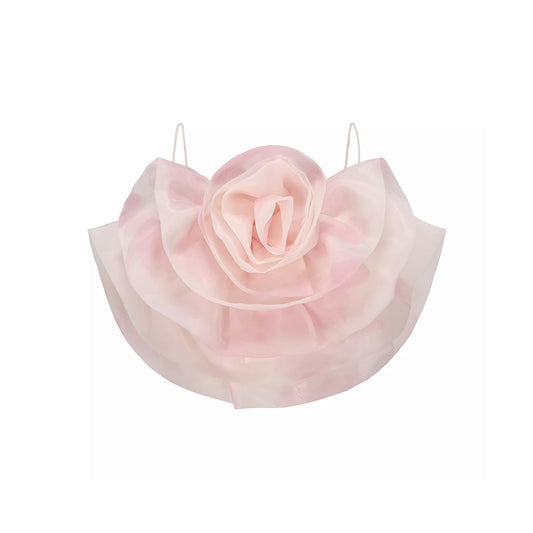 Shiitake 3D Smudge Rose Slip Top Pink