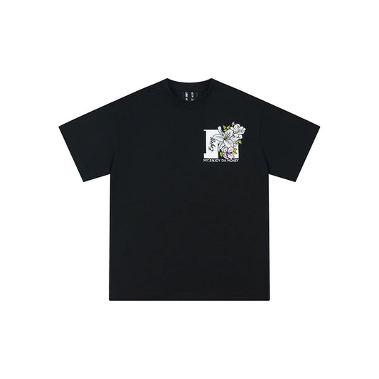 MEDM Back Embroidery Logo Tee Black