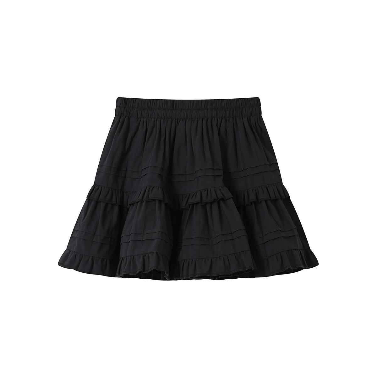 SomeSowe Ballet Layered A-Line Skirt Black