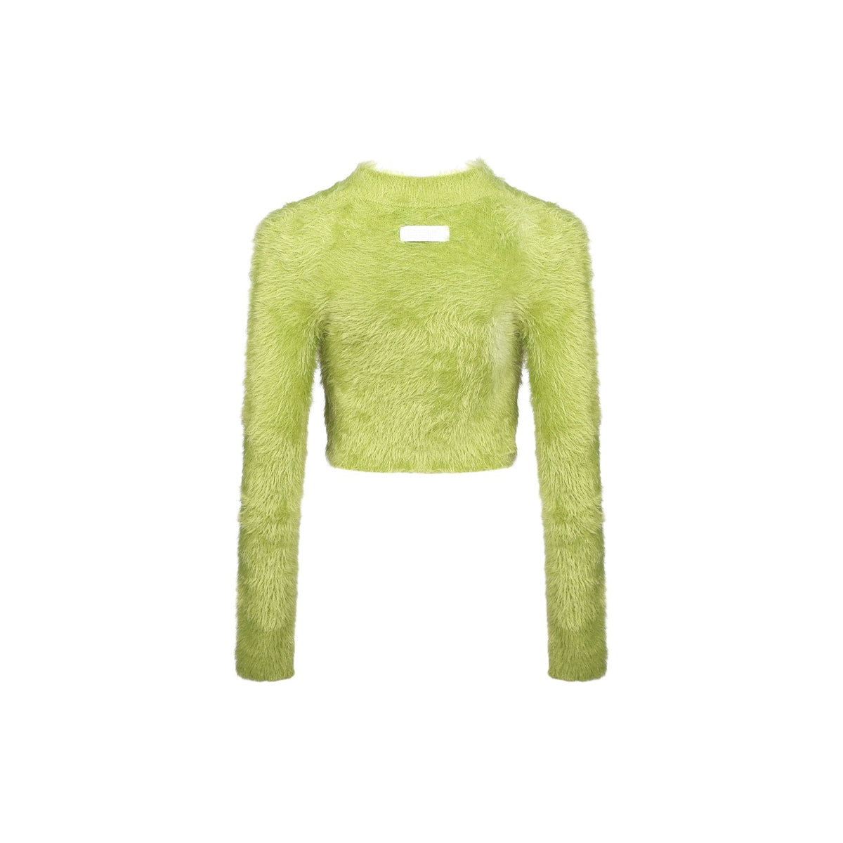 Ann Andelman Feather Yarn Sweater Green