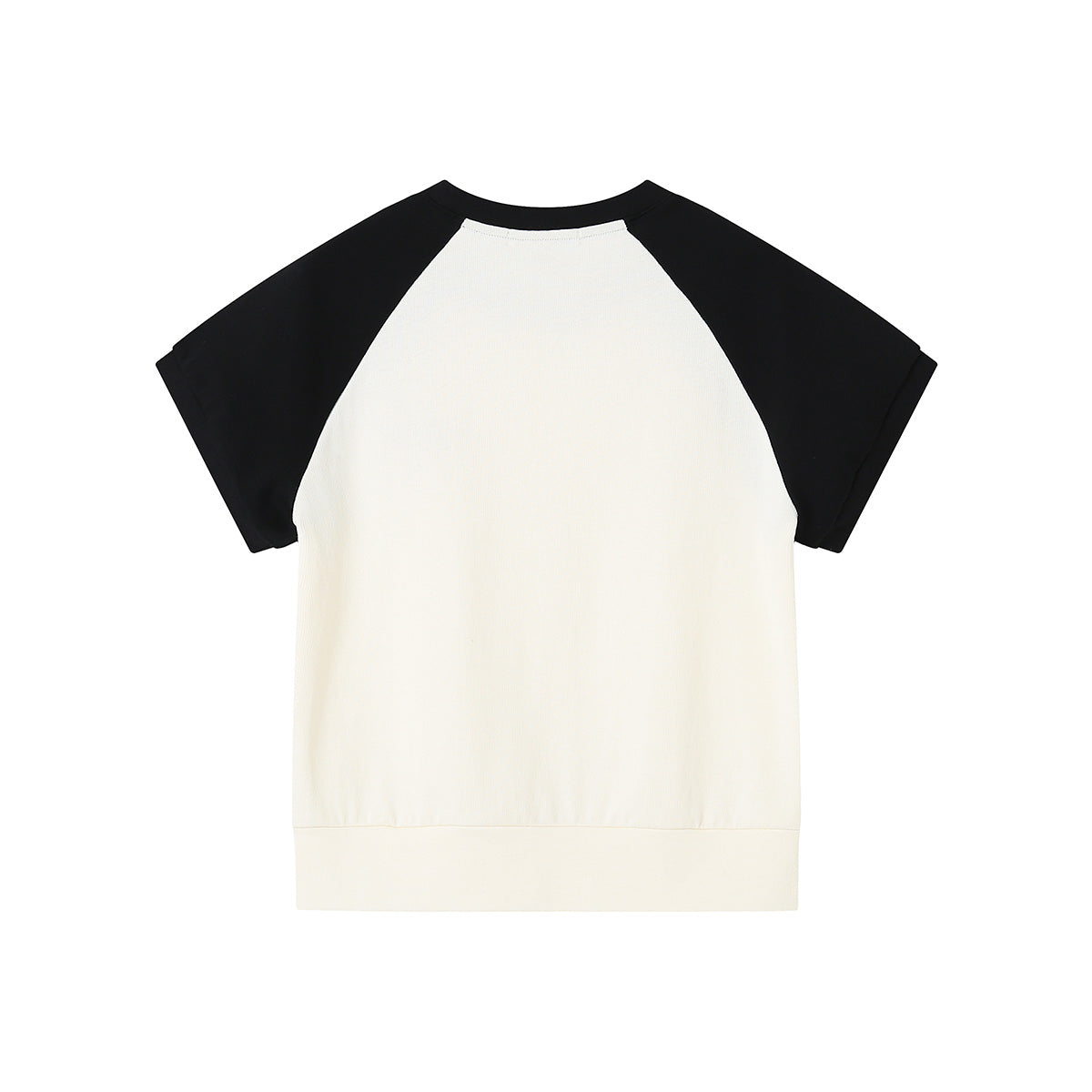 SomeSowe Bow Embroidered Raglan T-Shirt Black