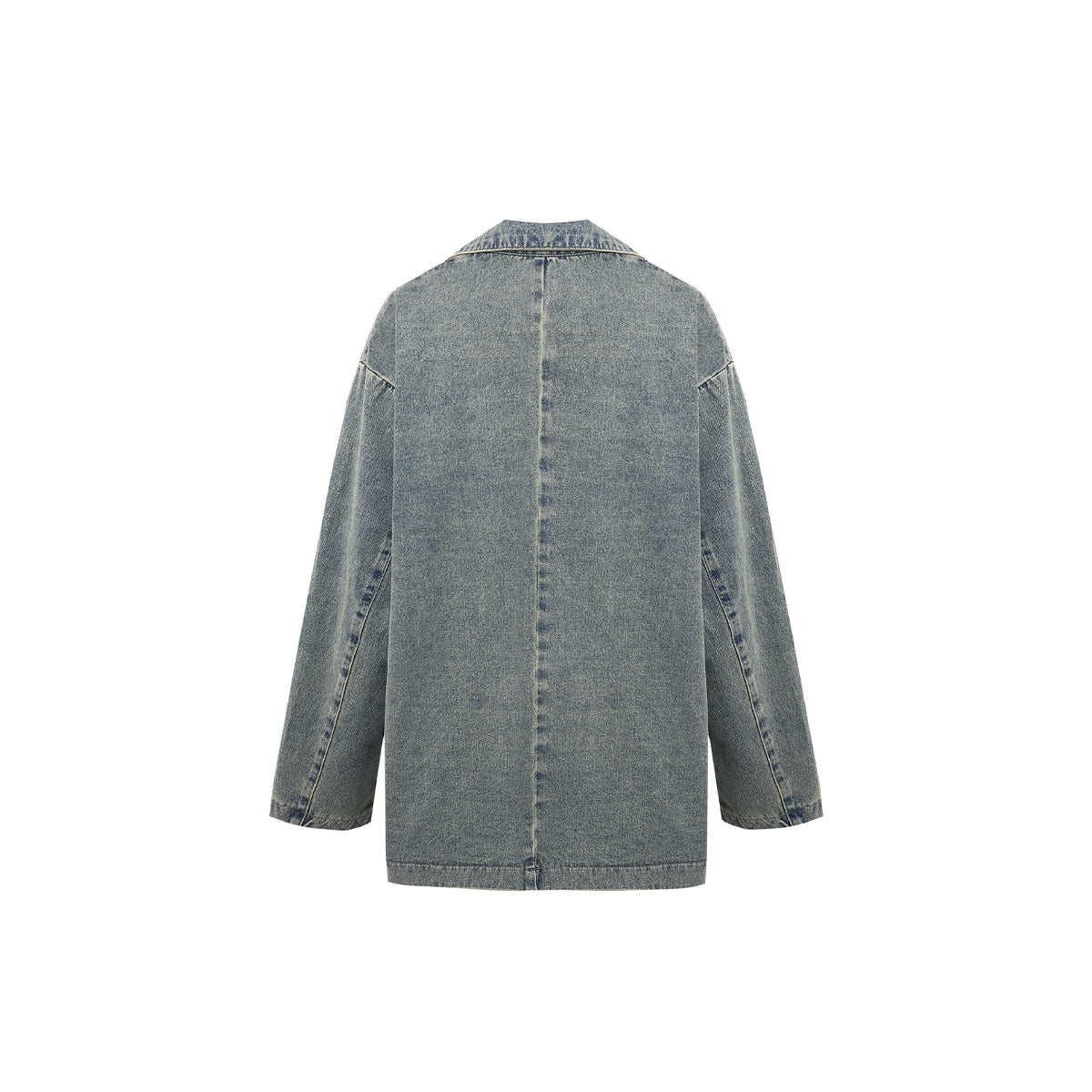 Wildshodow Metal Bow-Knot Washed Denim Jacket