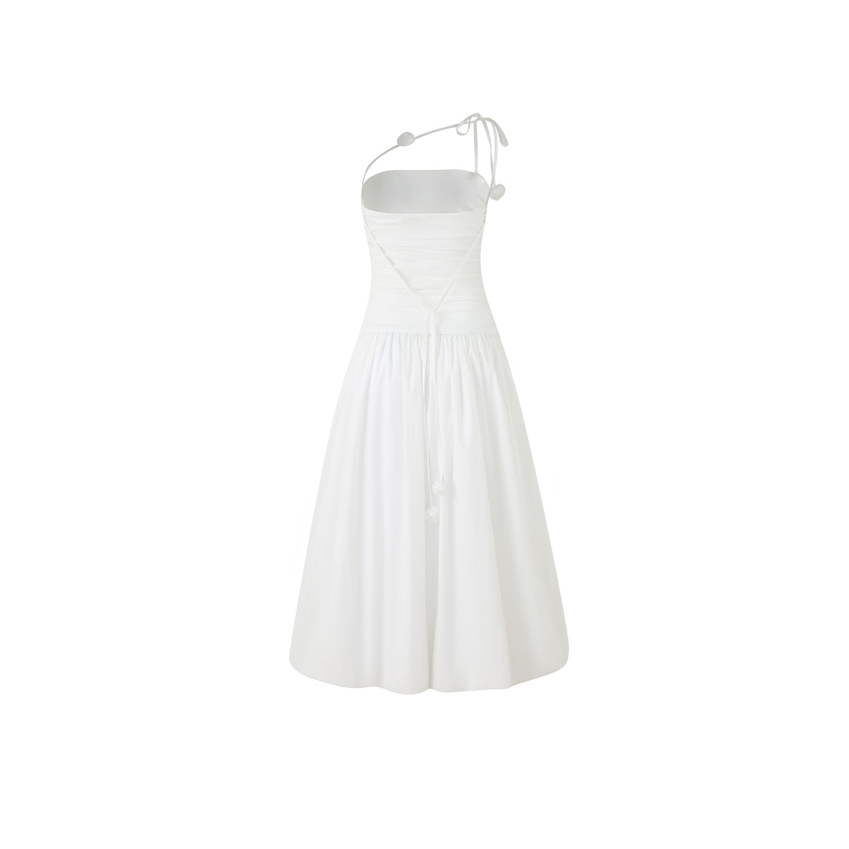 Diana Vevina French Style Halter Dress White