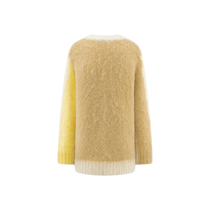 Rumia Dewar Knitted Cardigan Yellow And Camel