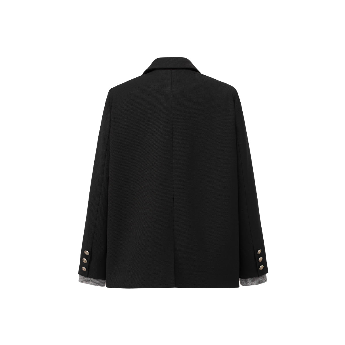 MacyMccoy Fake-2-Piece Oversize Suit Jacket Black