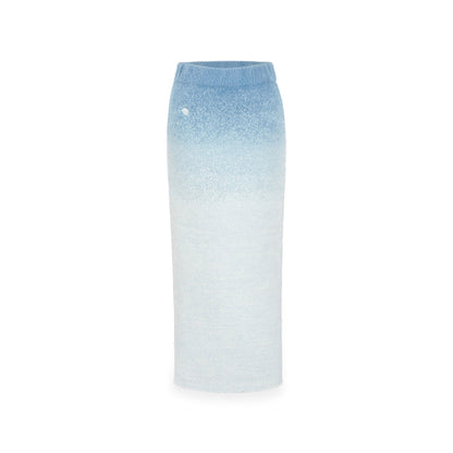 NotAwear Gradient Fuzzy Long Knit Skirt