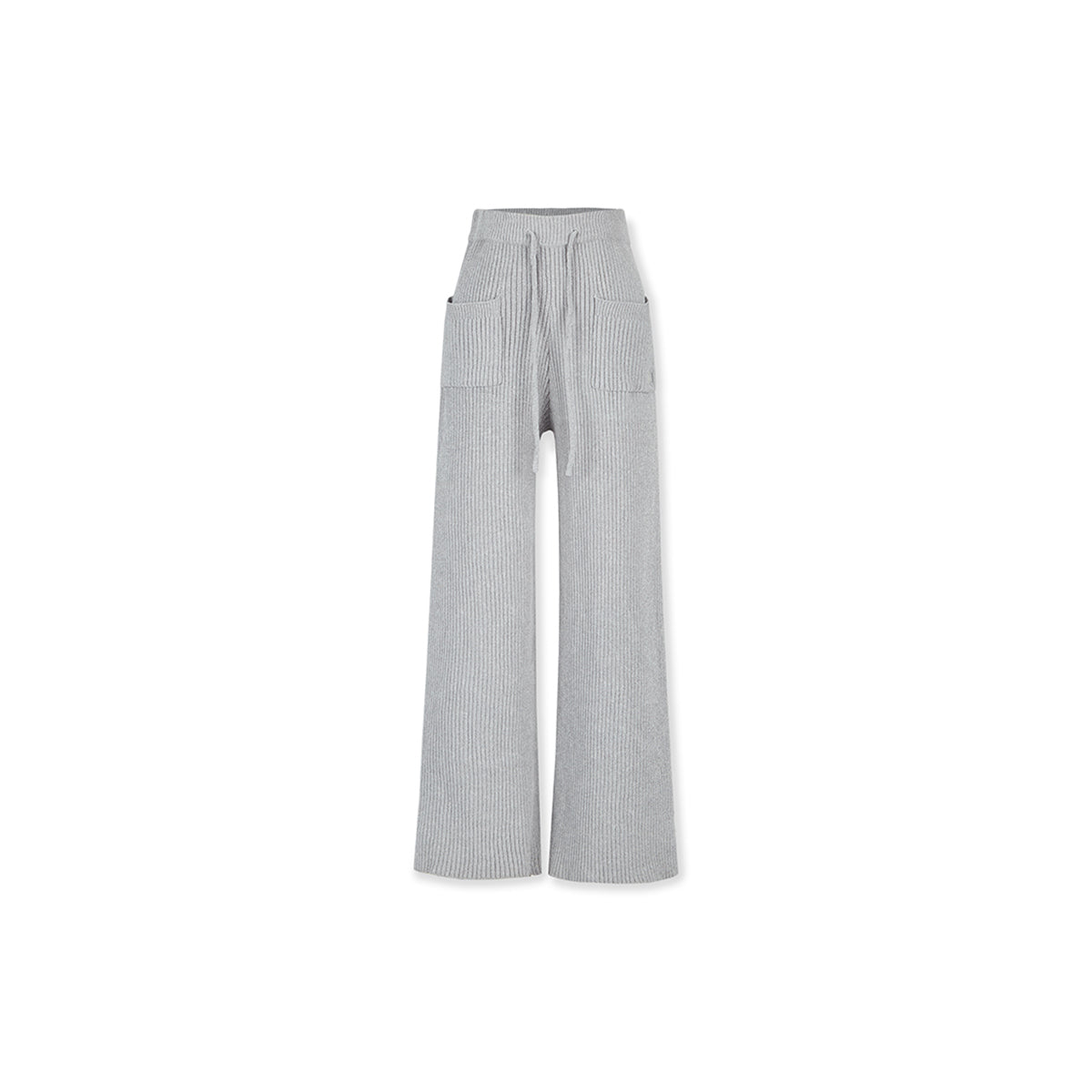 NotAwear Drawstring Wide-Leg Knit Pants Grey