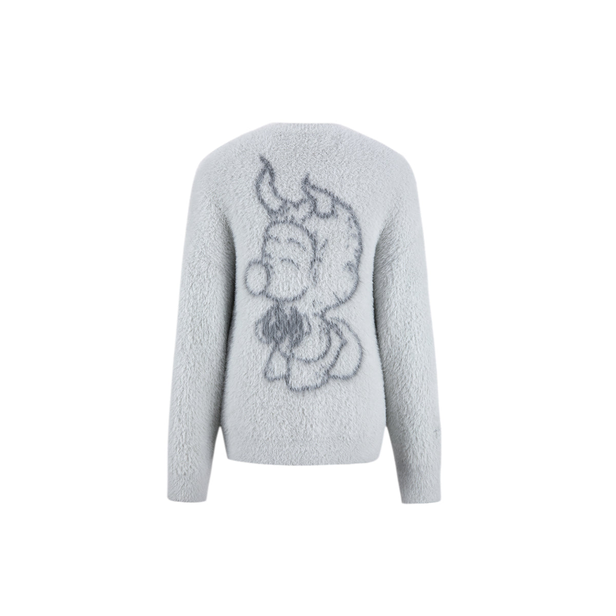 Weird Market X Angel Boy Artificial Mink Sweater Lunar Rock