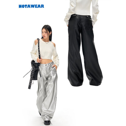 NotAwear Light Protein Leather Pants Silver