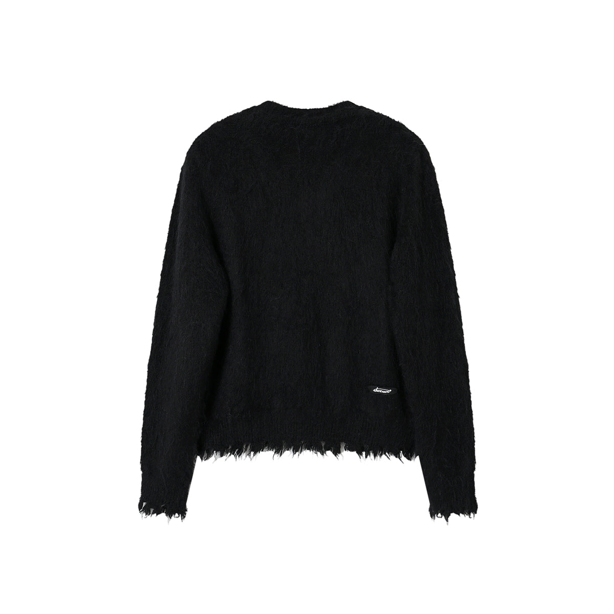 SomeSowe Color Blocked Destroy Tassel Knit Sweater