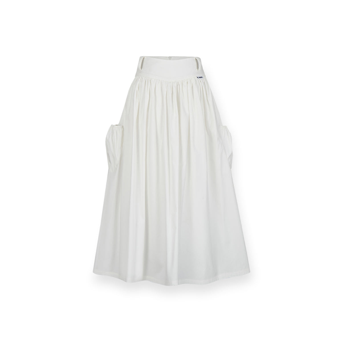 NotAwear High Waist Cargo Long Skirt White