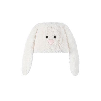 13De Marzo Rabbit Doll Fuzzy Bucket Hat White